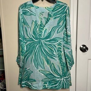 Lilly Pulitzer Marco Island Tiger Palm Tunic